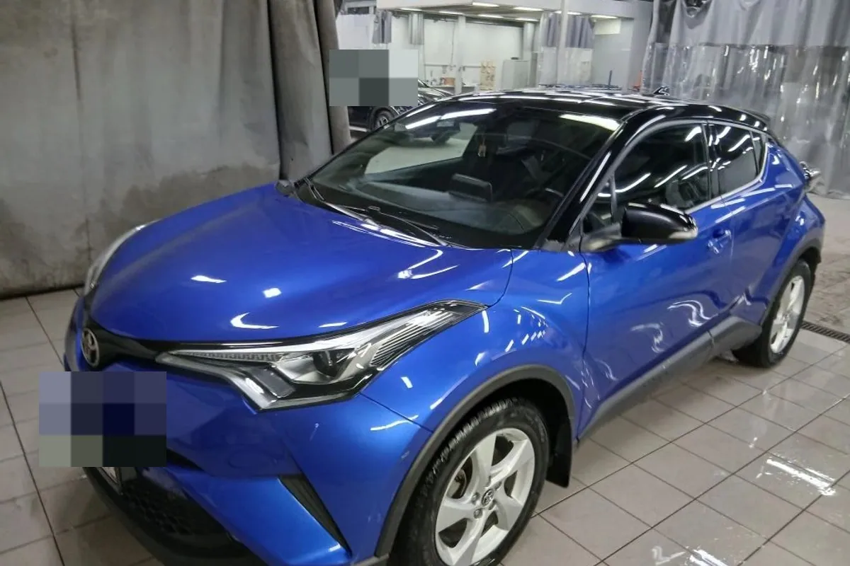 Toyota C-HR после восстановления переднего бампера